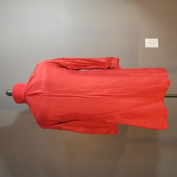 Vintage Modell orange/red womens 3/4 coat.  Aprox. Size 10 - 12 fully lined. - Picture 13 of 16